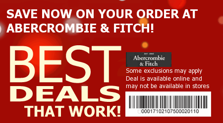 Abercrombie and Fitch Coupon Code