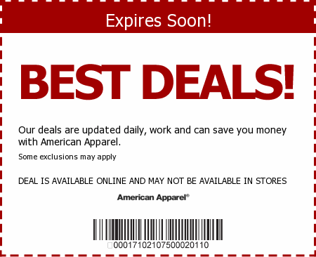 American Apparel Promo Code