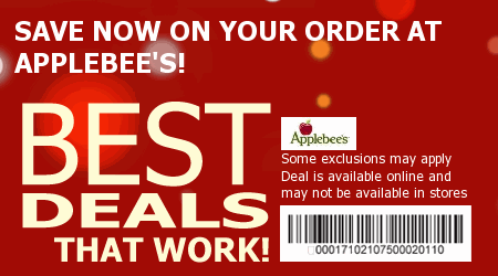 Applebees Printable Coupons