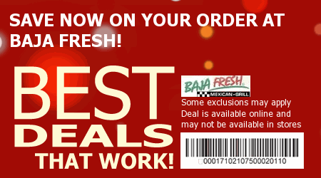Baja Fresh Coupon Code