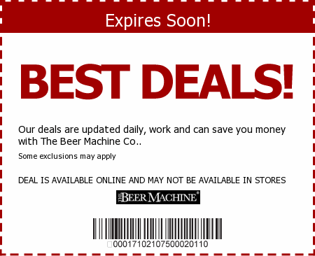 Beer Machine Promo Code