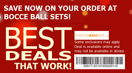 Bocce Ball Sets Coupon Code