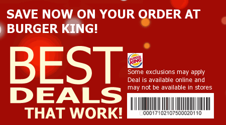 Burger King Coupon Code