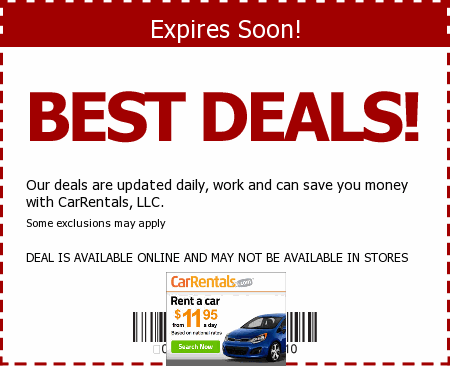 CarRentals.com Promo Code
