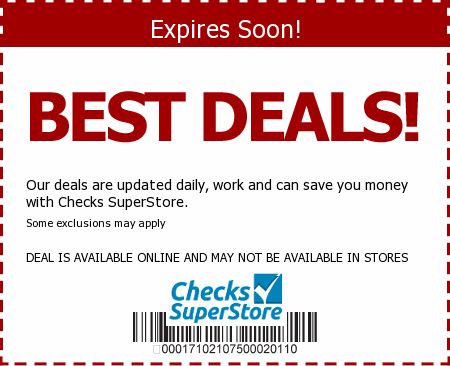 Checks SuperStore Promo Code