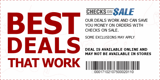 Checks on Sale Coupons
