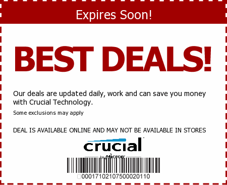 Crucial Promo Code
