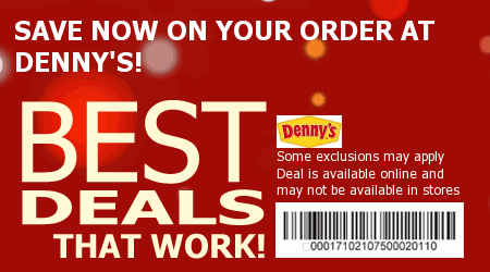Denny's Coupon Code