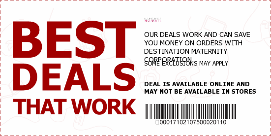 Destination Maternity Coupons