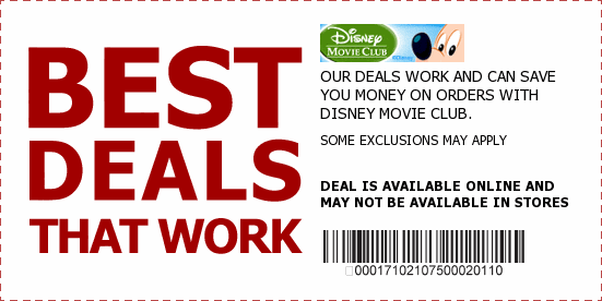 Disney Movie Club Coupons