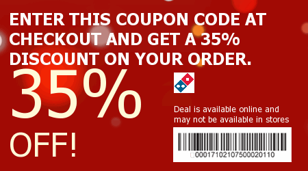 Dominos Pizza Coupon Code