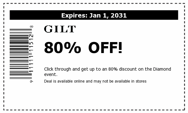 Gilt Coupon