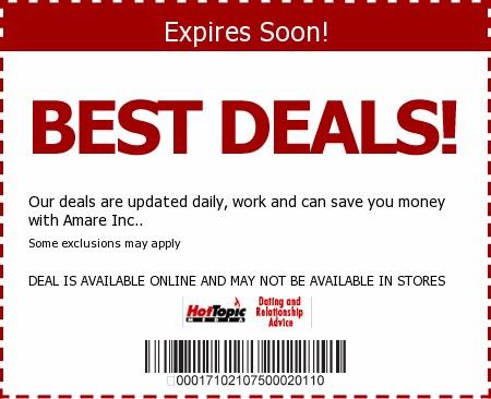 Hot Topic Media Dating and Relationship Advice Promo Code
