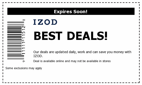 Izod Outlet Stores Deals
