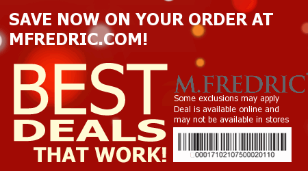 M Fredric Coupon Code