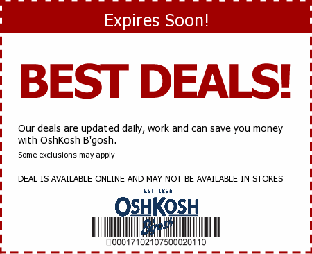 Osh Kosh Bgosh Promo Code