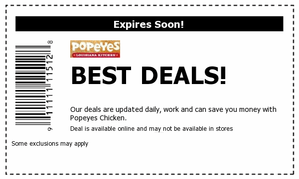 Popeyes Chicken Deals