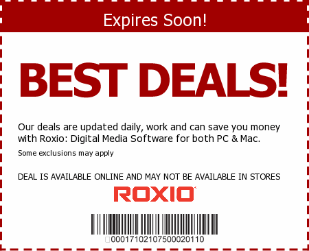 Roxio Promo Code
