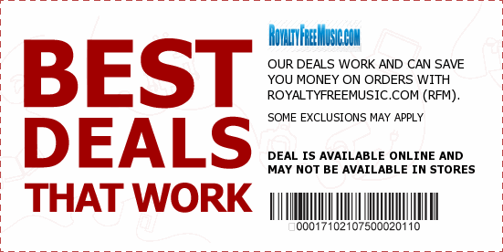 Royalty Free Music Coupons
