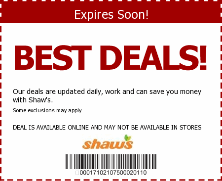 Shaw's Promo Code