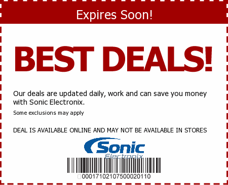 Sonic Electronix Promo Code