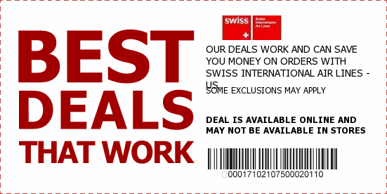 Swiss International Air Lines - US Coupons