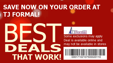 TJ Formal Coupon Code