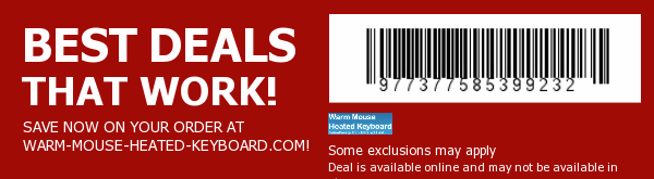 Warm Mouse Heated Keyboard Coupon