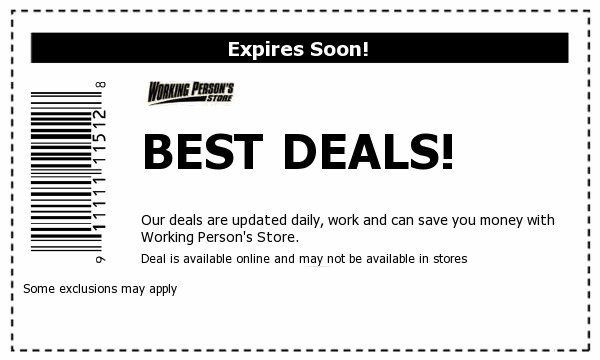 Working Person's Store Deals