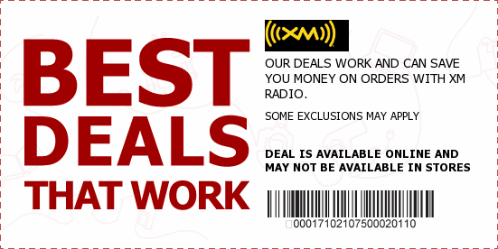 XM Radio Coupons