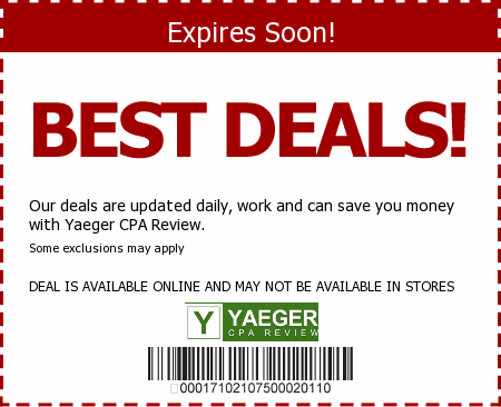 Yaeger CPA Review Promo Code